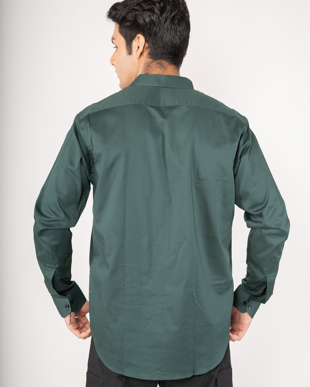 Bottle Green Classic Button-Down Shirt