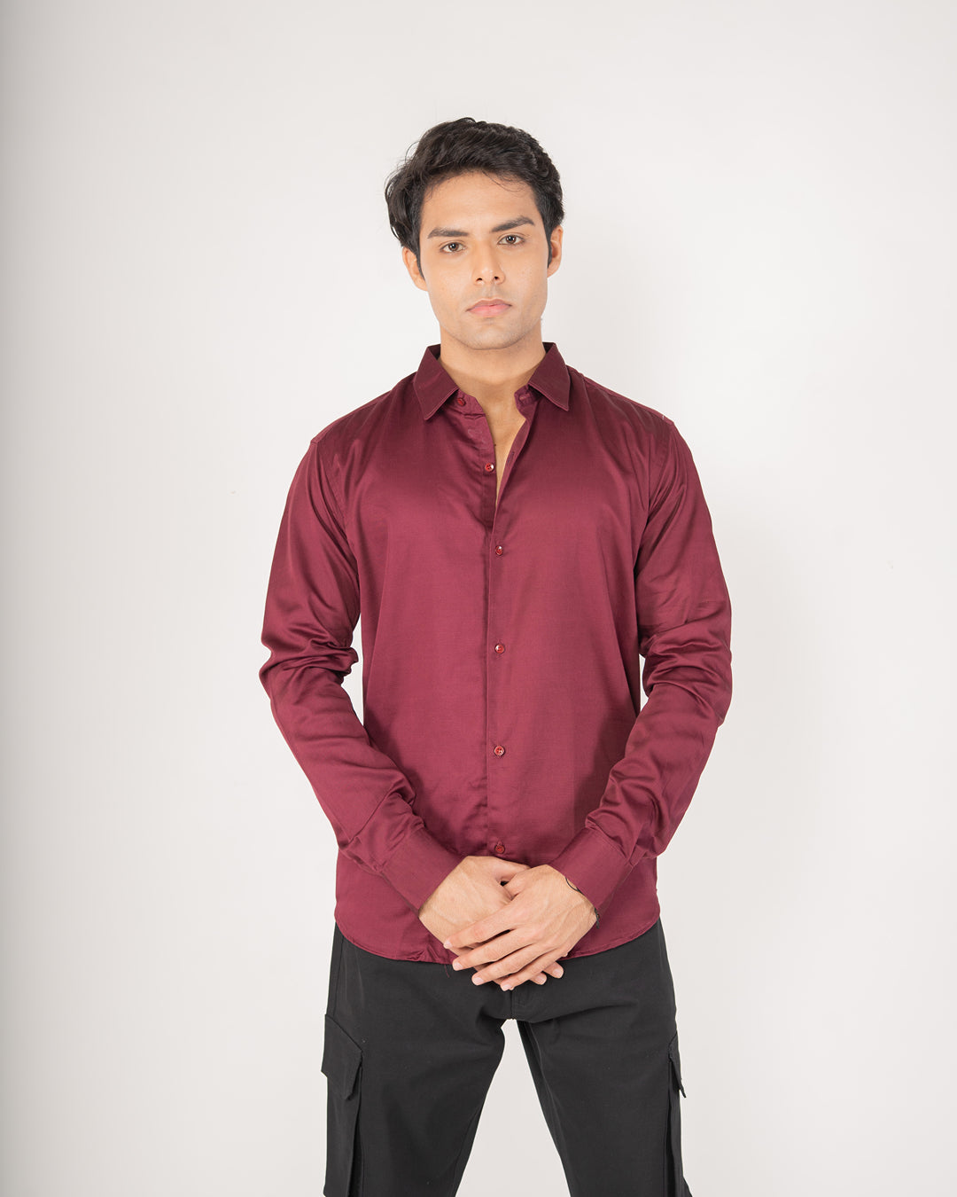 Premium Red Wine Classic Button-Down Shirt