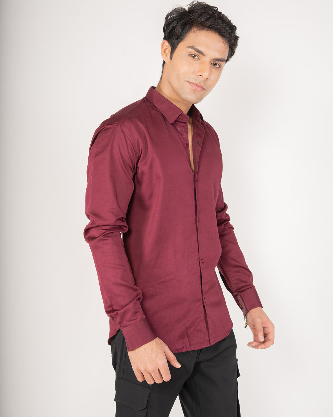 Premium Red Wine Classic Button-Down Shirt