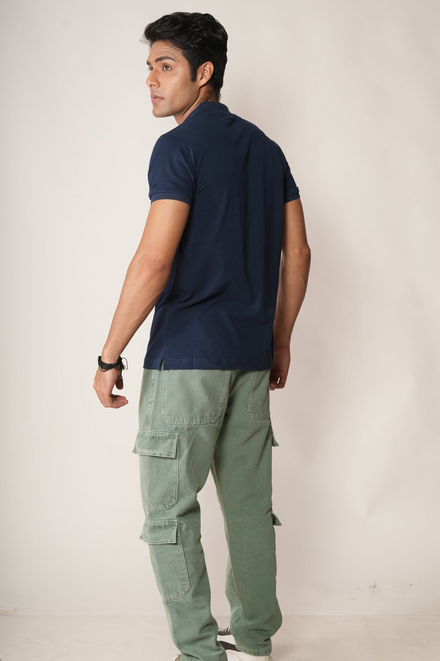 Navy Pocket Polo T-Shirt