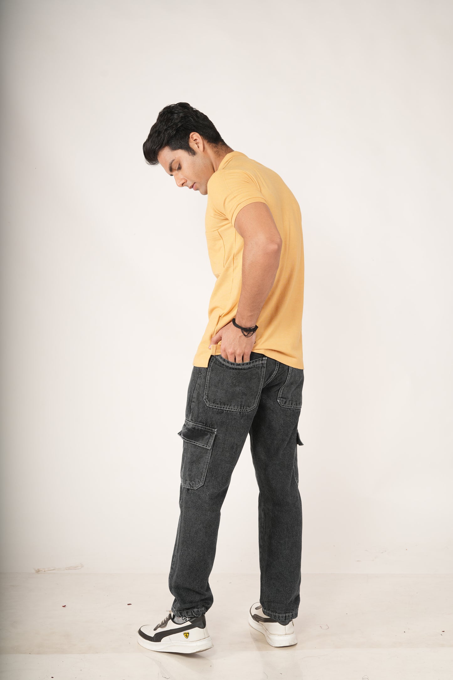 Golden Yellow Pocket Polo T-Shirt