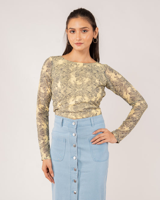 The Baroque Cropped Top